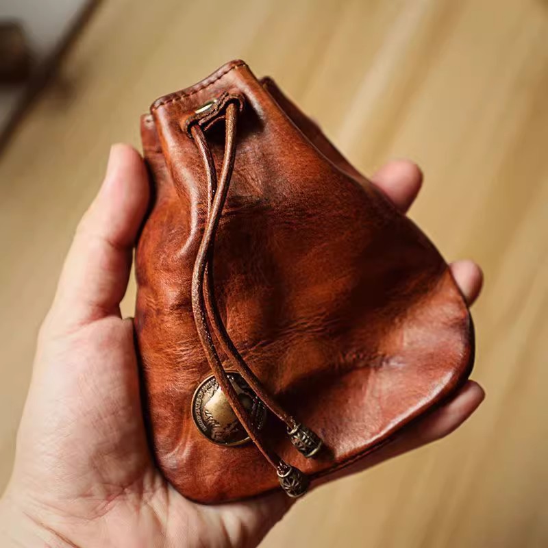 Японский стиль, кошелек из нат – обзор и цена Leather Wallet Men