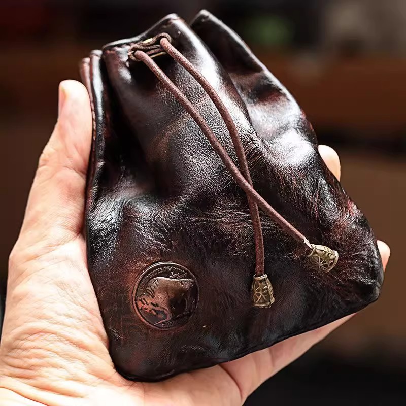 Японский стиль, кошелек из нат – обзор и цена Leather Wallet Men