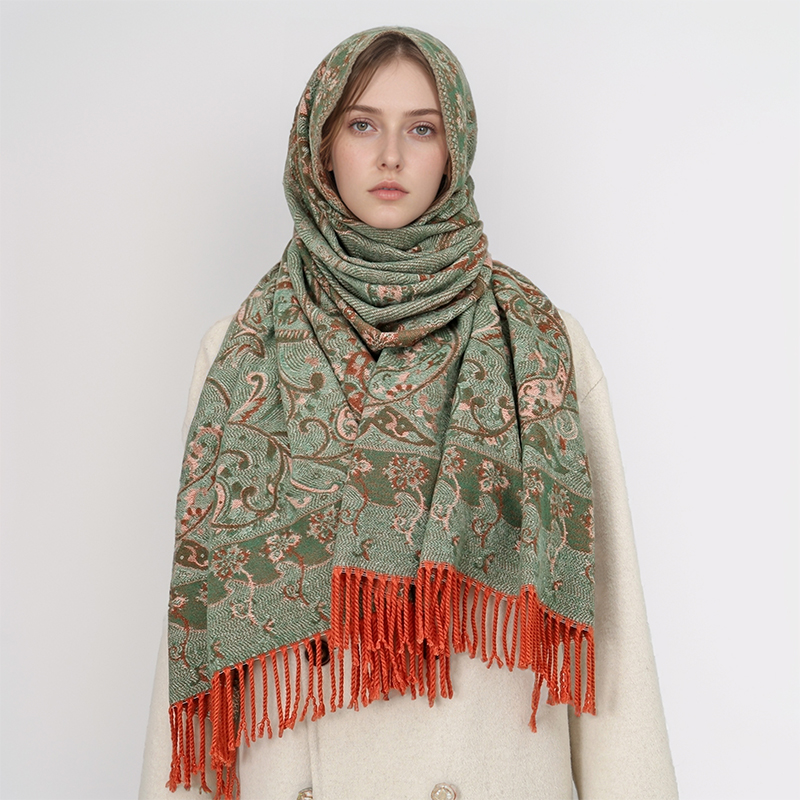Модный женский жаккардовый шар – обзор и цена Cashmere Scarf