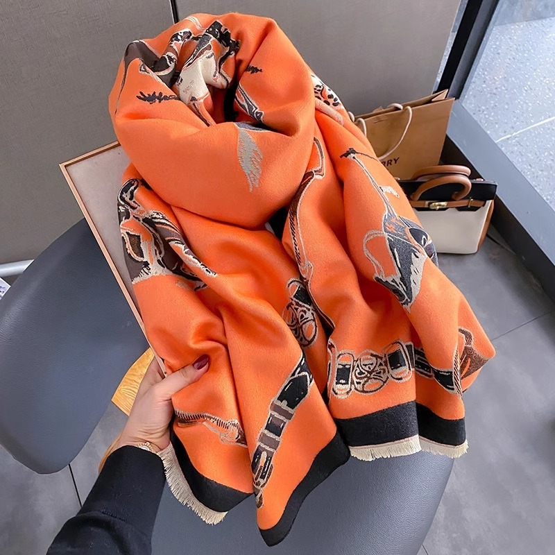 Ретро райдерский шарф из искус – обзор и цена Cashmere Scarf