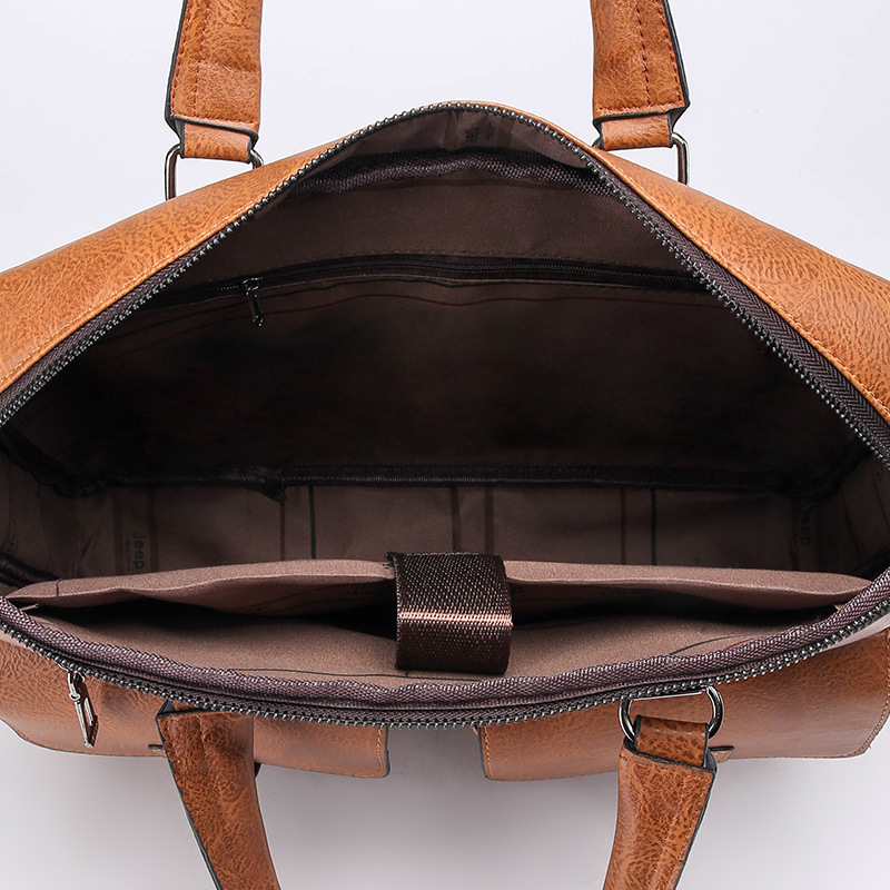 Новая мужская сумка CFUN YA, с – обзор и цена Leather Briefcase