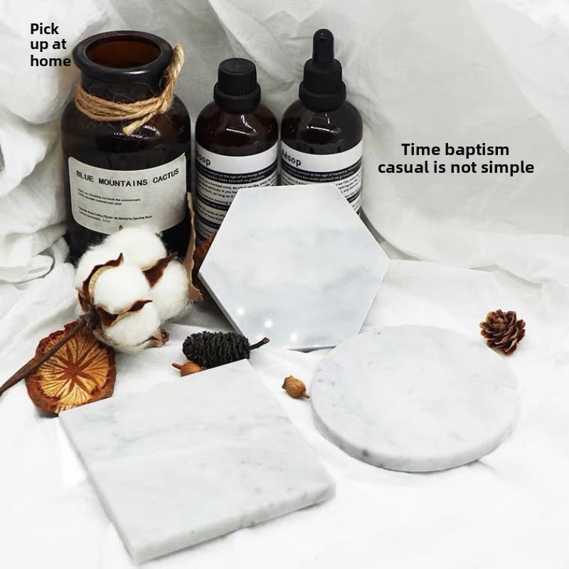 Подставки из натурального мрам – обзор и цена Marble Coaster Set