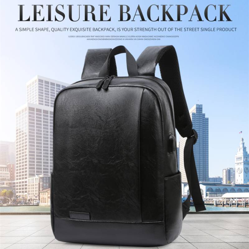 Мужской модный рюкзак из искус – обзор и цена Leather Briefcase