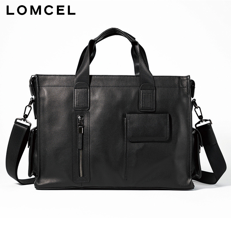 LOMCEL P116 – стильная сумка,  – обзор и цена Leather Briefcase