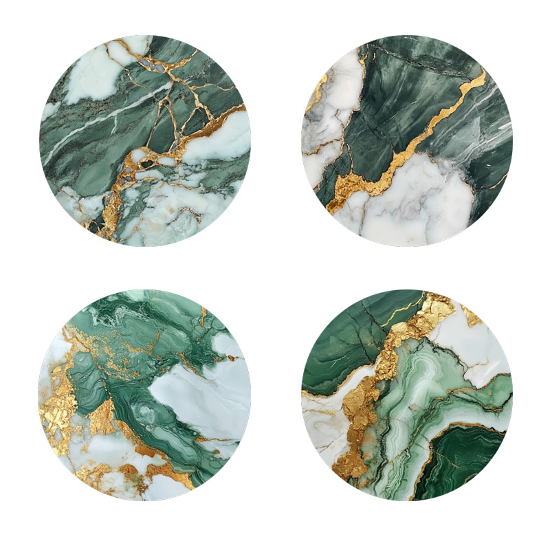 4 подставки под кружки с мрамо – обзор и цена Marble Coaster Set