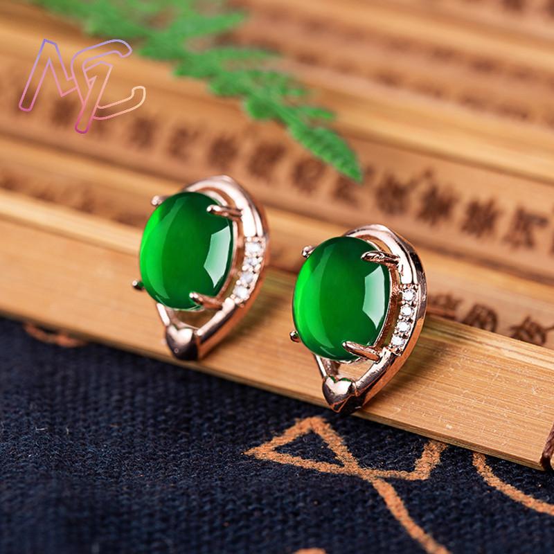 Серьги-гвоздики с натуральным  – обзор и цена Gold Plated Jewelry